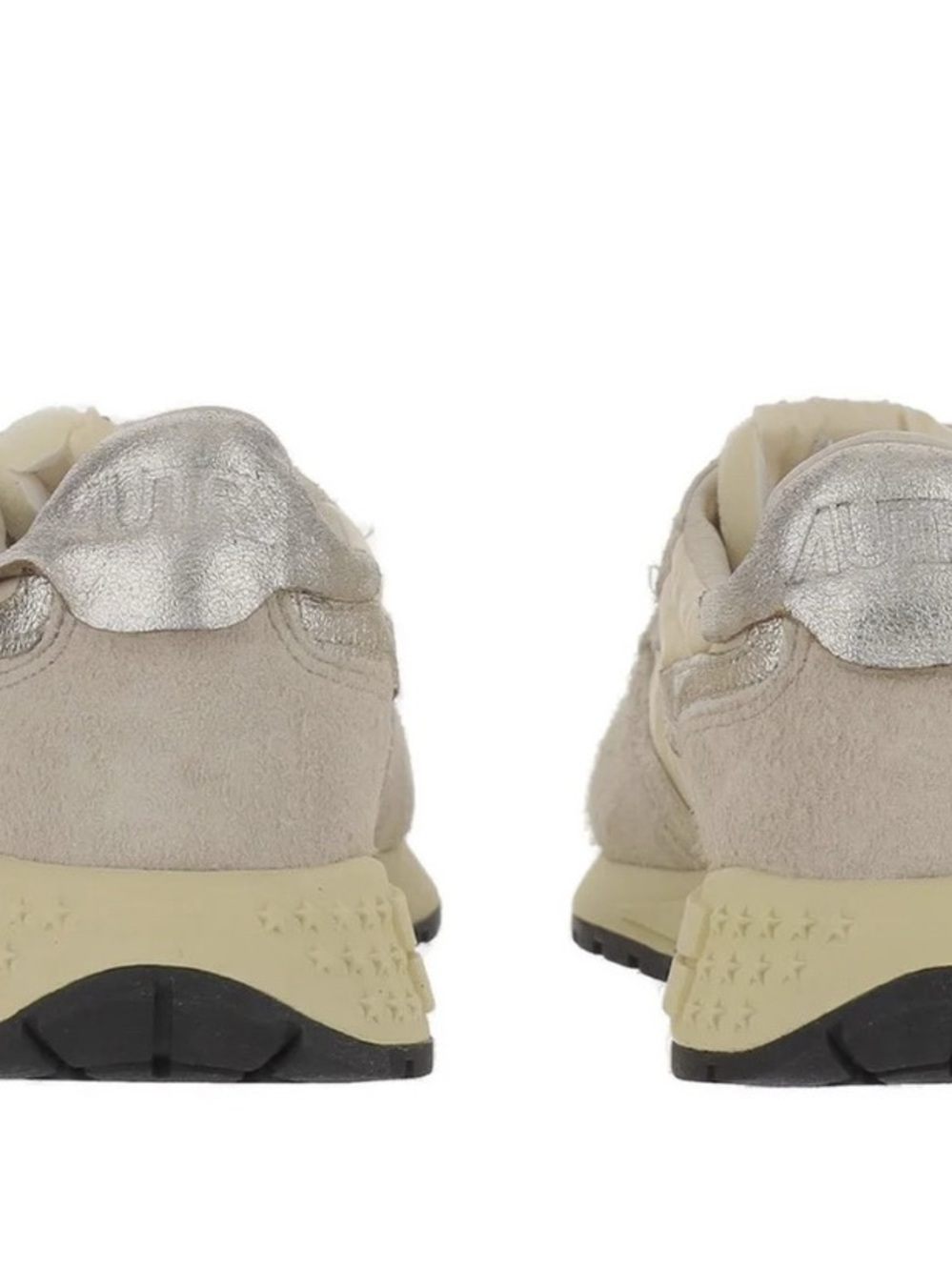 Autry Reelwind Beige & Silver Suede Leather Sneaker size 39 - Picture 3 of 8